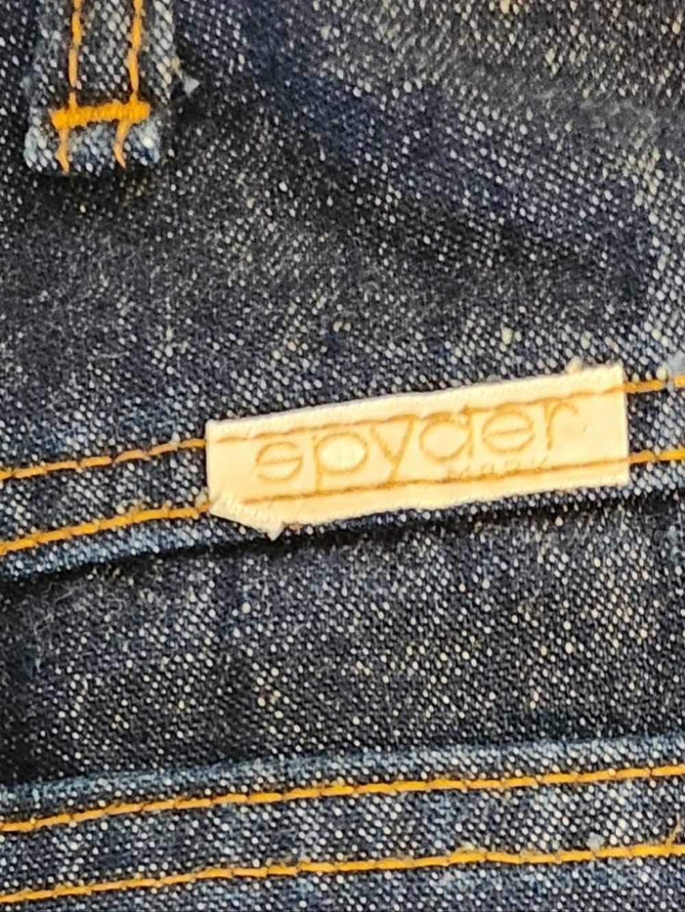 Spyder Dark Blue Denim Jean Shorts for Women, Size 32 - Picture 3 of 4